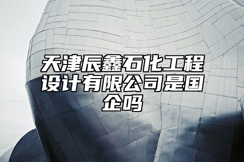 天津辰鑫石化工程设计有限公司是国企吗